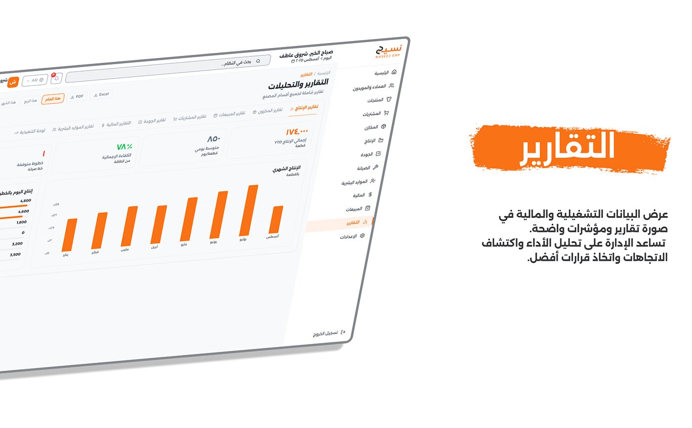 شاشة 11 — التقارير (الوضع النهاري)
